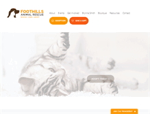 Tablet Screenshot of foothillsanimal.org